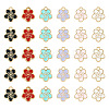 30Pcs 6 Colors Alloy Charms ENAM-TA0001-76-2