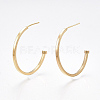 Brass Stud Earrings KK-T038-487G-1