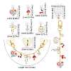 8Pcs PVC Mobile Dustproof Plugs and Iron Cell Phone Holder Stand Sets HJEW-HS00118-2