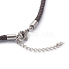 Braided Waxed Polyester Cord Necklaces Making NJEW-Z011-03P-B-2