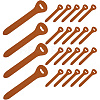 24Pcs Cowhide Zipper Puller Head PURS-GF0001-09B-1
