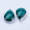Brass Glass Pendants GLAA-G054-01P-2
