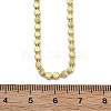 Brass Flat Ball Chain Necklaces for Women NJEW-U035-01G-5