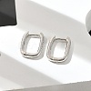 Brass Huggie Hoop Earrings LS-EJEW-L234-61-P-3