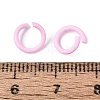 Spray Painted Iron Open Jump Rings IFIN-T017-04B-24-2