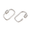 Brass Micro Pave Cubic Zirconia Screw Carabiner Lock Charms FIND-WH0518-96A-P-2