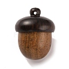 Wooden Acorn Box Jewelry Pendants WOOD-WH0022-06B-1