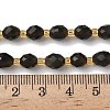Natural Golden Sheen Obsidian Beads Strands G-F809-A27-01-5