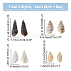   480Pcs 4 Style Natural Conch Decorations SSHEL-PH0001-22-2