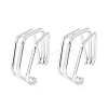 304 Stainless Steel Triple Pentagon Cuff Earrings EJEW-K268-88P-4