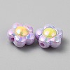 Plating Acrylic Beads MACR-WH0007-128B-2