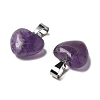 Natural Amethyst Pendants G-I311-A18-2