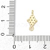 Brass Micro Pave Clear Cubic Zirconia Connector Charms LS-KK-Z094-08G-03-3