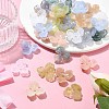 40Pcs 8 Colors Acrylic Beads Caps OACR-CJ0001-62-6