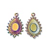 304 Stainless Steel Pendant Cabochon Settings STAS-H214-18RC-1