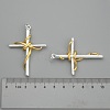Brass Cross Pendants KK-BB11615-3