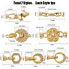 10 Sets 10 Styles Fold Over Clasp Sets FIND-FH0005-45-2