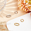 4Pcs 4 Styles 304 Stainless Steel Spring Gate Rings STAS-GO0001-26-4