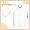 Heart Arch Glass Dome Cover DIY-WH0933-20F-2