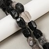 Natural Black Rutilated Quartz Beads Strands G-F796-C02-01-1
