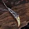 Punk Style Stainless Steel Pendant Necklaces NJEW-BB34059-4