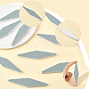 20Pcs PVC Sponge Silver Polishing Strips PVC-SC0001-18-3