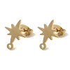 Ion Plating(IP) 304 Stainless Steel Stud Earring Findings STAS-I206-57G-1