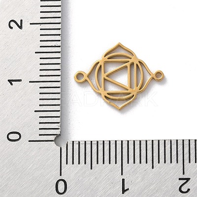 304 Stainless Steel Hollow Chakra Links STAS-S149-05A-1