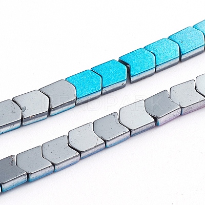 Electroplated Non-magnetic Synthetic Hematite Beads Strands G-L562-02-1