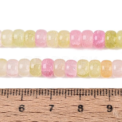 Ombre Effect Dyed Glass Beads Strands GLAA-Q106-05A-A03-1