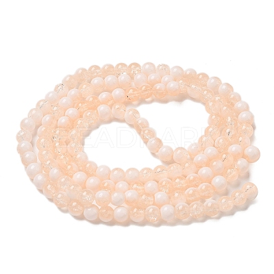 Crackle Glass Beads Strands GLAA-U001-6mm-05-1