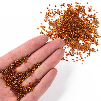 11/0 Silver Lined Grade A Transparent Glass Seed Beads X-SEED-Q007-F54-1