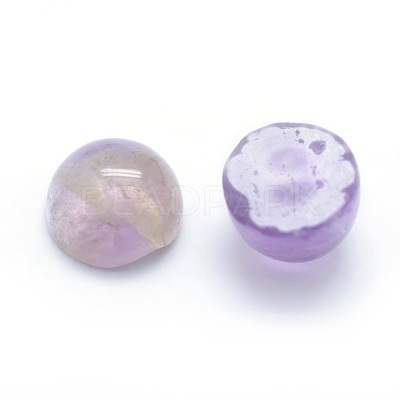 Natural Amethyst Cabochons X-G-P393-R14-4mm-1