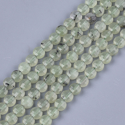 Natural Prehnite Beads Strands G-S354-29-1