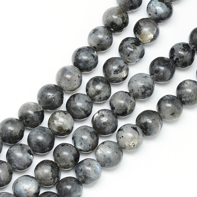 Natural Larvikite Beads Strands X-G-R345-4mm-33-1