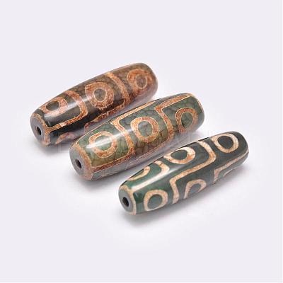 Tibetan Style 9-Eye dZi Beads TDZI-G009-B35-1