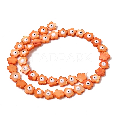 Dyed Natural Freshwater Shell Beads Strands SHEL-A006-03D-1