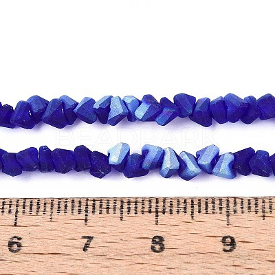 Frosted Transparent Glass Beads Strands GLAA-N054-4mm-11-1