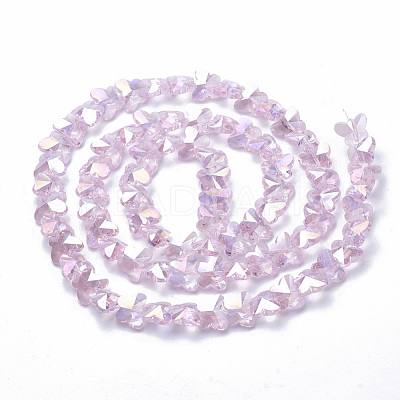 Electroplate Glass Beads X-EGLA-Q091-14mm-B17-1