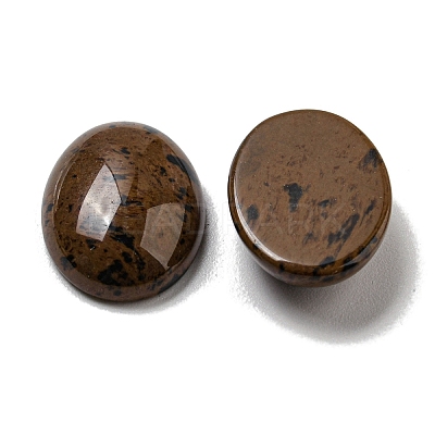 Natural Mahogany Obsidian Cabochons G-C115-01A-34-1
