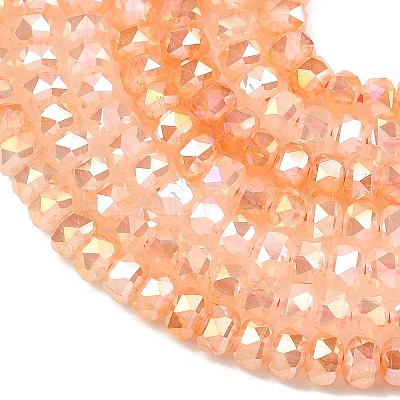 Imitation Jade Glass Beads Strands EGLA-F167-03A-03-1