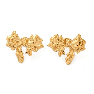 304 Stainless Steel Stud Earrings EJEW-G423-32A-G-1