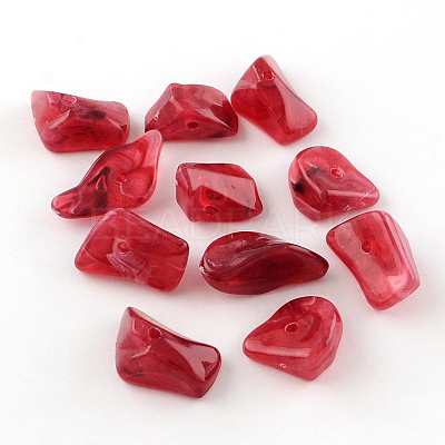 Chip Imitation Gemstone Acrylic Beads OACR-R021-08-1