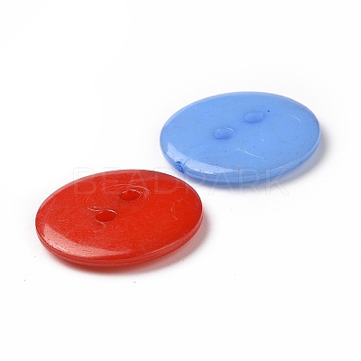 Acrylic Sewing Buttons BUTT-E084-B-M-1