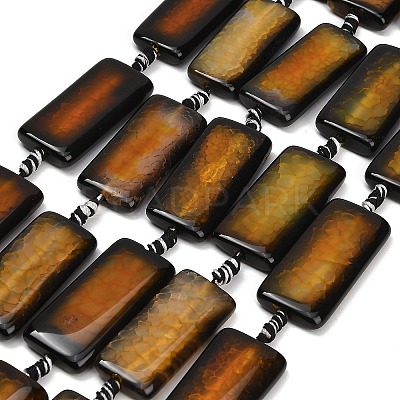 Natural Dragon Veins Agate Beads Strands GG-CBA2A74-01C-1
