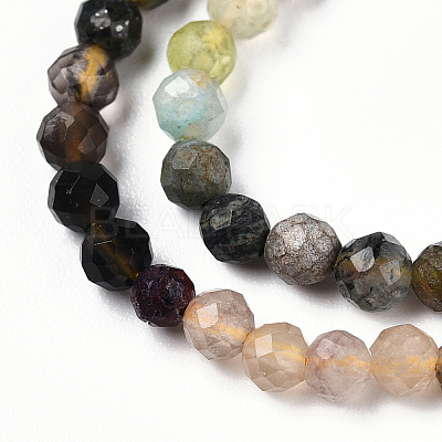 Natural Mixed Gemstone Beads Strands G-D080-A01-02-28-1