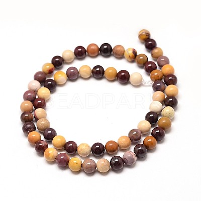 Natural Mookaite Round Bead Strands G-P072-34-10mm-1