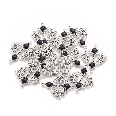 Alloy Enamel Chandelier Component Links ENAM-EA9734Y-1-1