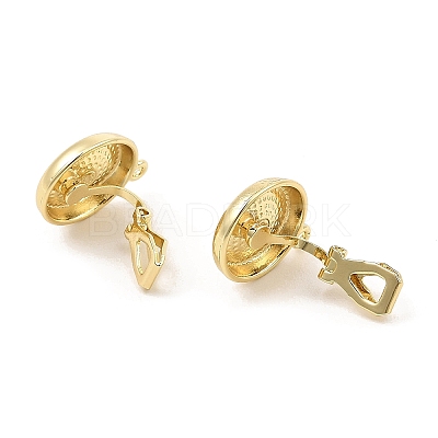 Alloy Clip-on Earring Findings FIND-L015-009G-1