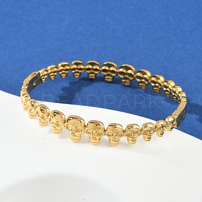 304 Stainless Steel Hinged Bangles for Women BJEW-C114-05G-1